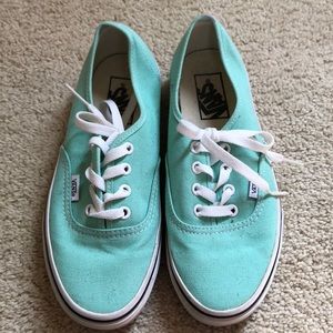 sea foam green vans size 7